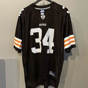 Vintage Cleveland Browns Rueben Droughns #34 Reebok Jersey